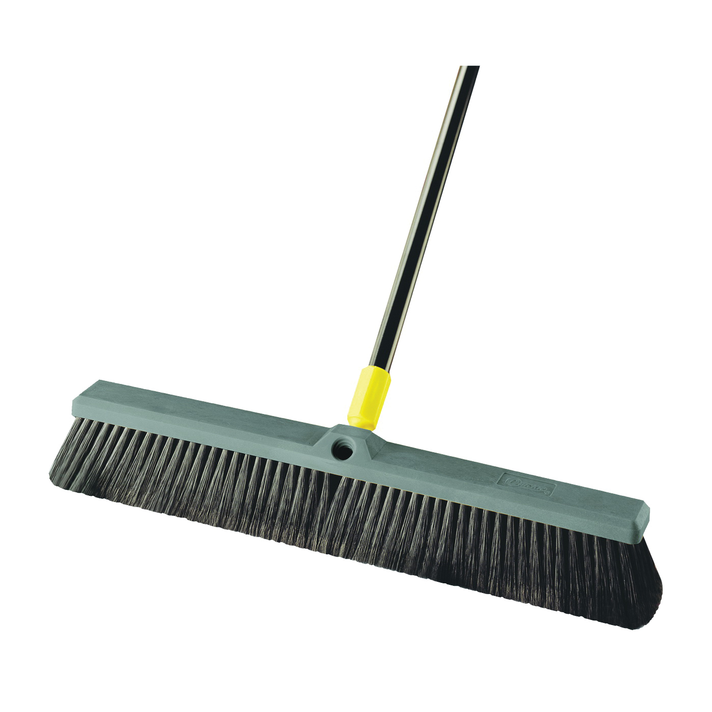 00533 Push Broom, 4 in L Trim, 24 in Sweep Face, Polypropylene Bristle, Steel Handle