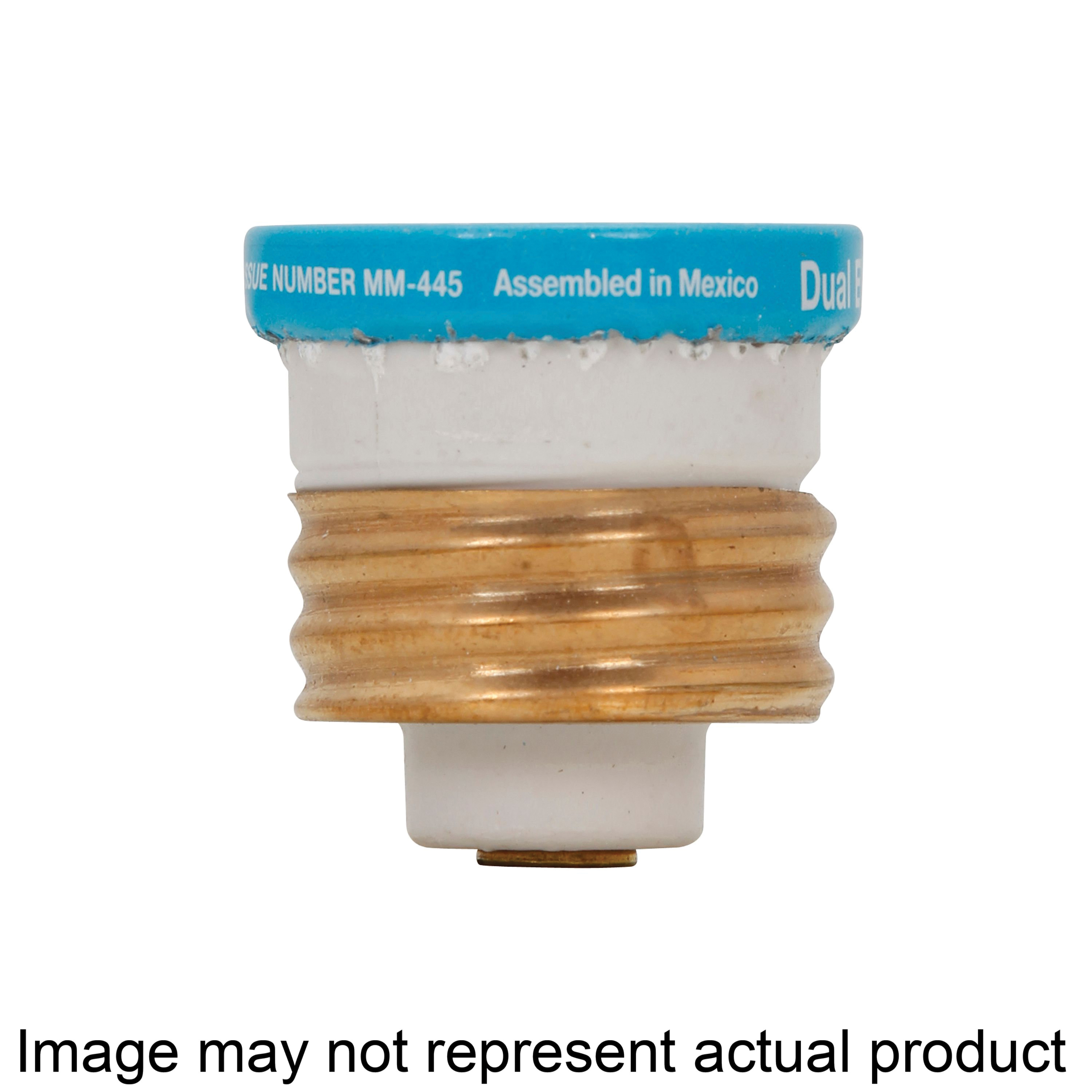 T Series BP/T-15 Plug Fuse, 15 A, 125 V, 10 kA Interrupt, Plastic Body, T, Heavy-Duty, Time Delay Fuse