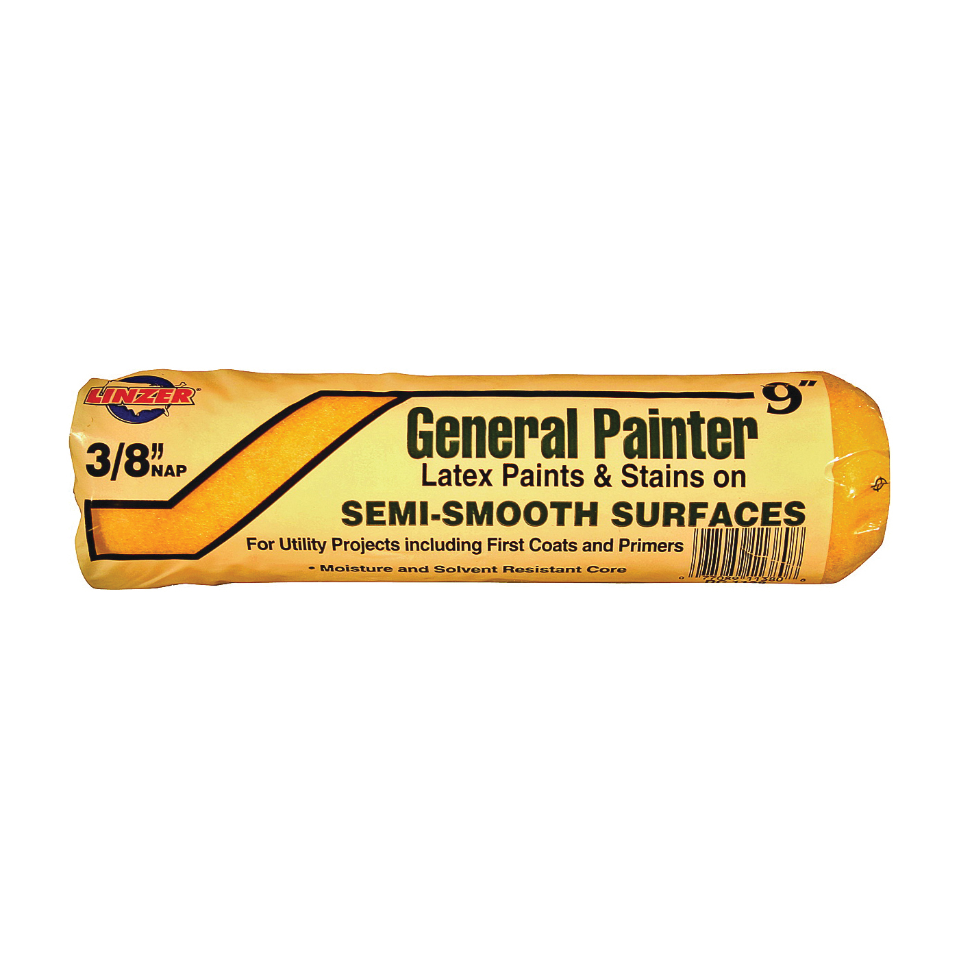 RC1138 Paint Roller Cover, 3/8 in Thick Nap, 9 in L
