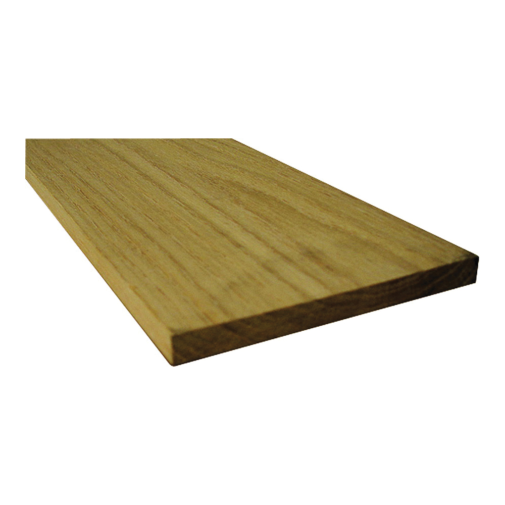 0Q1X4-40048C Common Board, 4 ft L Nominal, 4 in W Nominal, 1 in Thick Nominal, Oak