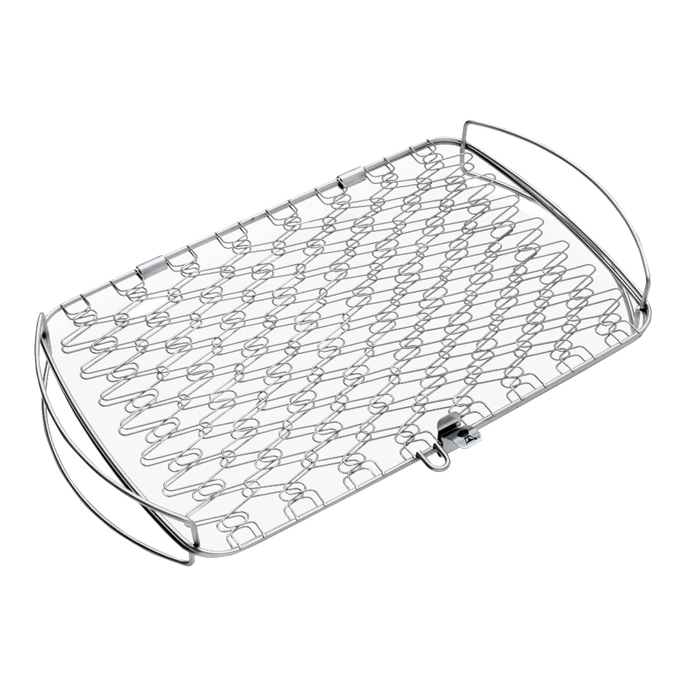 6471 Grilling Basket, Stainless Steel, 18 in Long, 11.1 in Width, 2.2 in Height