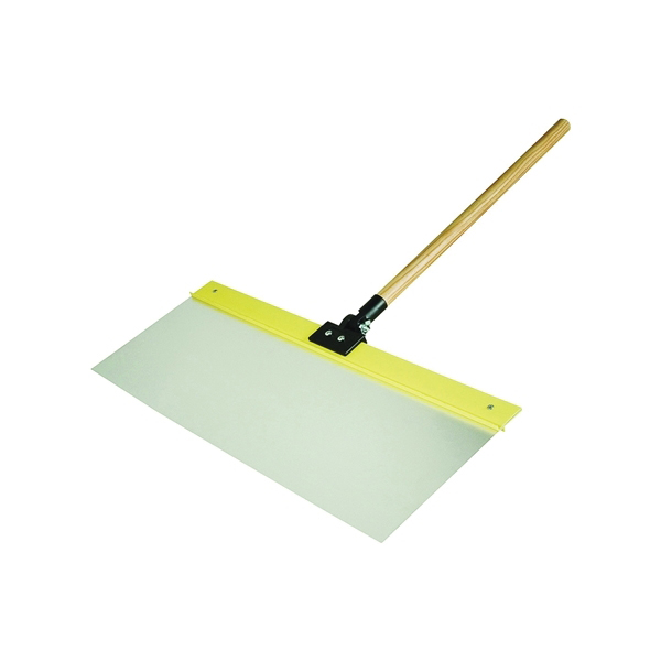 PROShield 28010 Spray Shield, 24 x 9 in Blade, Hardwood Handle, ACME Threaded Handle, Silver
