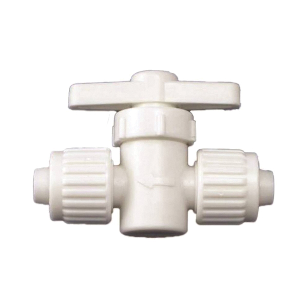 16880 Stop Valve, 1/2 in Connection, PEX, 180 psi Pressure, Plastic Body
