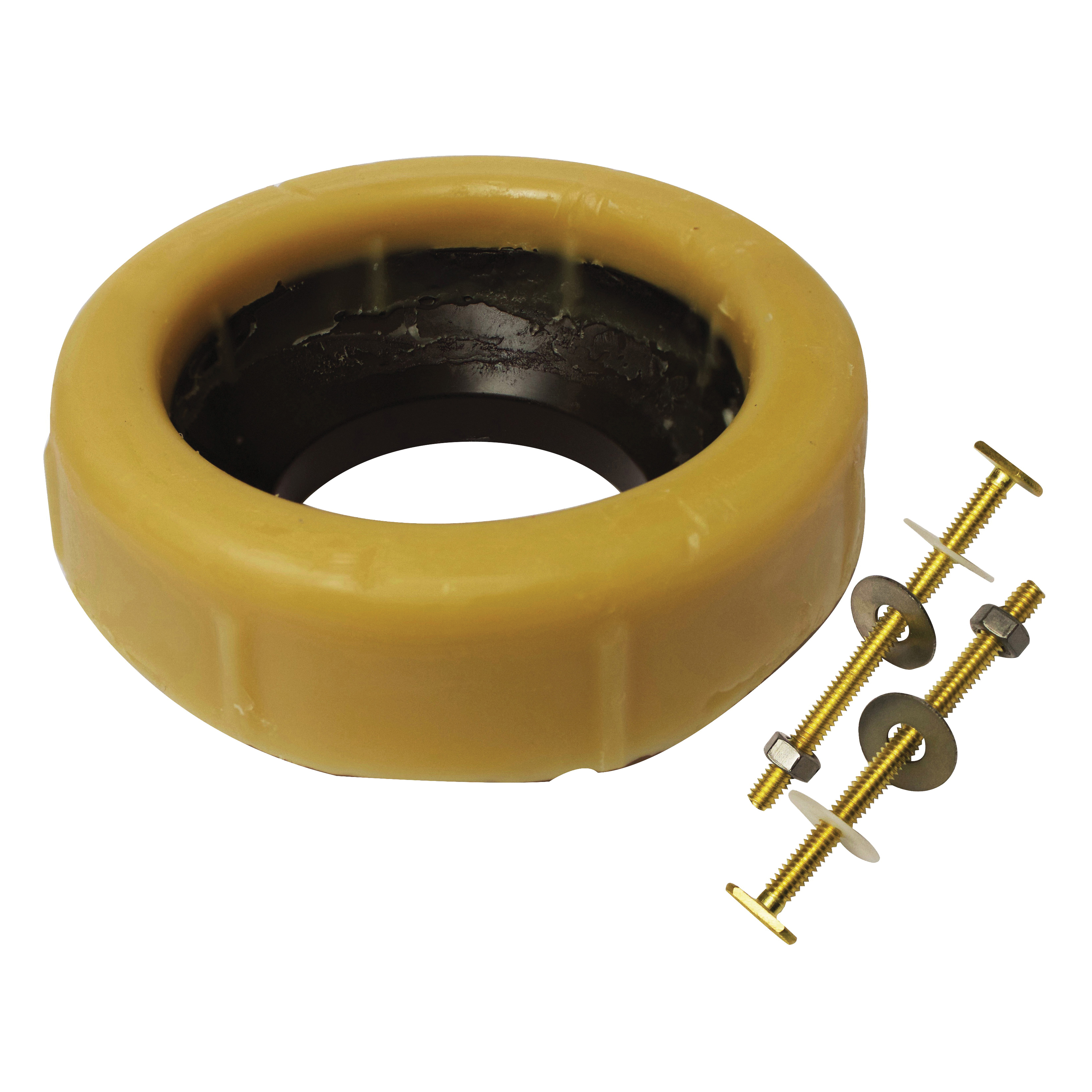 K836-4 Toilet Wax Gasket Kit, Brass, Honey Yellow, For: 3 in, 4 in Drain Pipes
