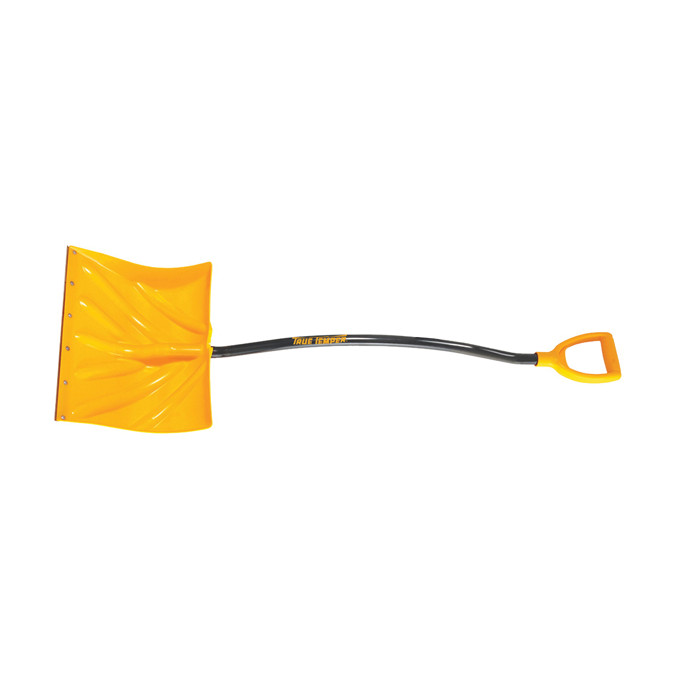 1603400 Snow Shovel, 54 in OAL Shovel, 14-1/2 in L Blade, 18 in W Blade, Combo Blade, Plastic Blade, Steel Handle, Yellow
