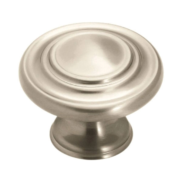 Inspirations Series BP15862G10 Cabinet Knob, 1-5/16 in Projection, Zinc, Satin Nickel