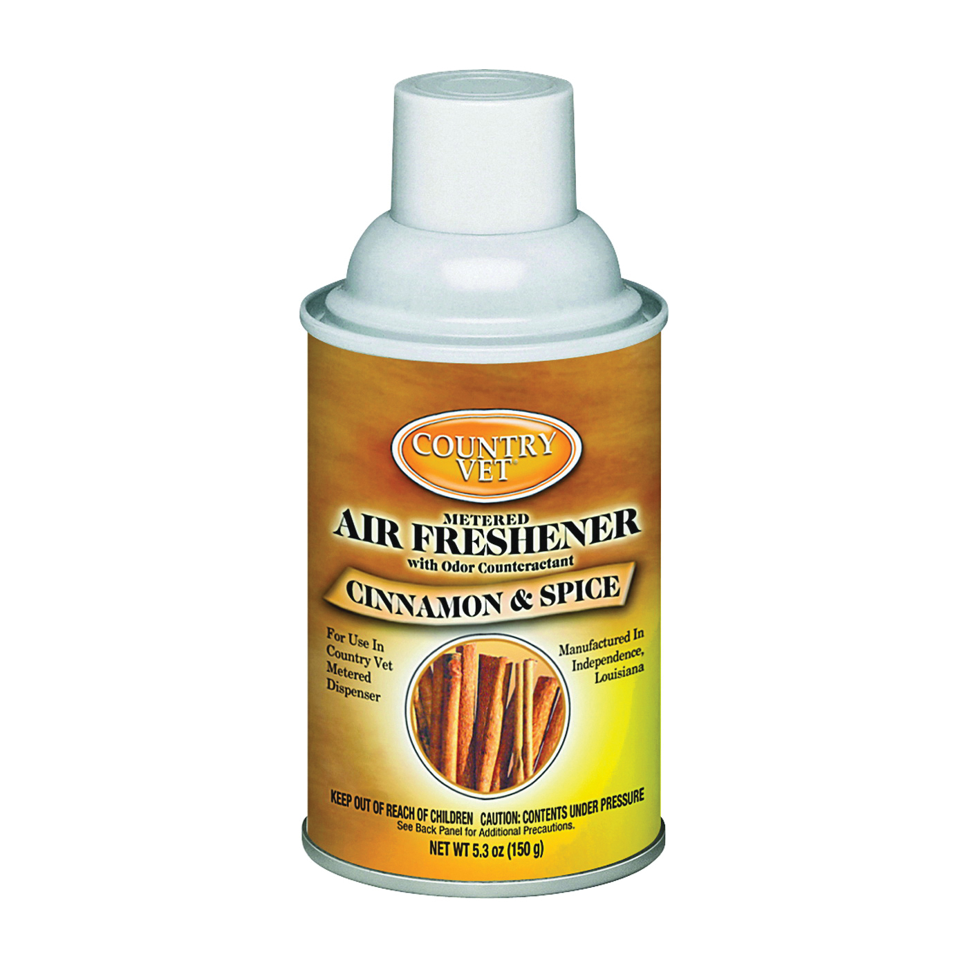 335301CVCAPT Air Freshener, 6.6 oz Can, Cinnamon, Spice, 30 -Day Freshness