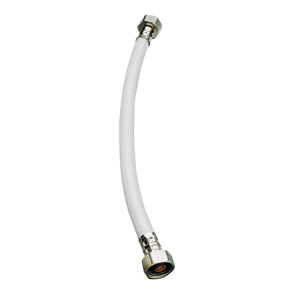 EZ Series PP23885 Sink Supply Tube, 1/2 in Inlet, FIP Inlet, 1/2 in Outlet, FIP Outlet, Vinyl Tubing, 20 in L