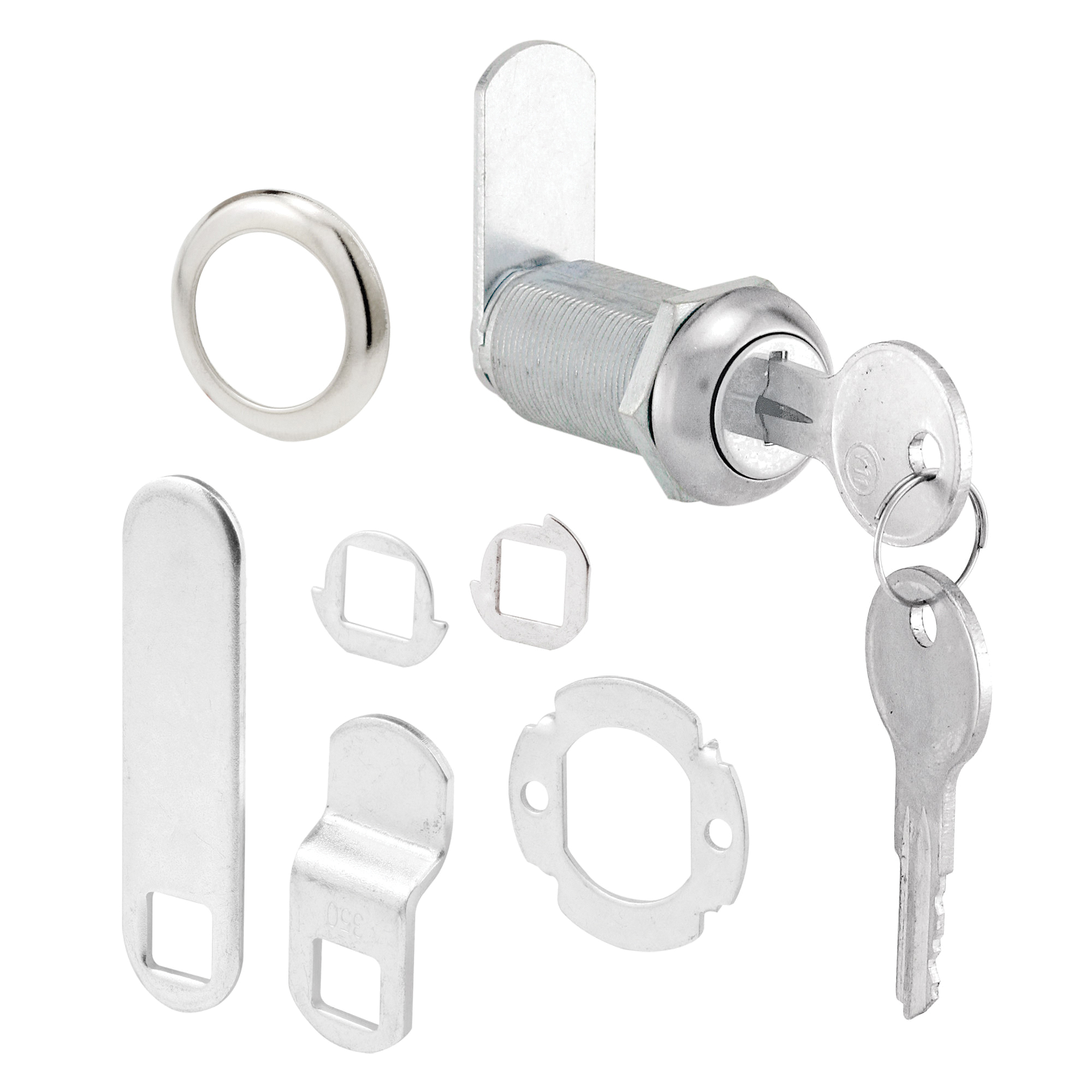 U 9950KA Cabinet and Drawer Lock, Keyed Lock, Y11 Yale Keyway, Stainless Steel, Chrome-Plated