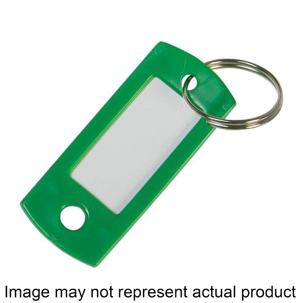 Hy-Ko KB138-200 Key Identification Tag with Split Ring, Plastic, 200 pc Box, Assorted