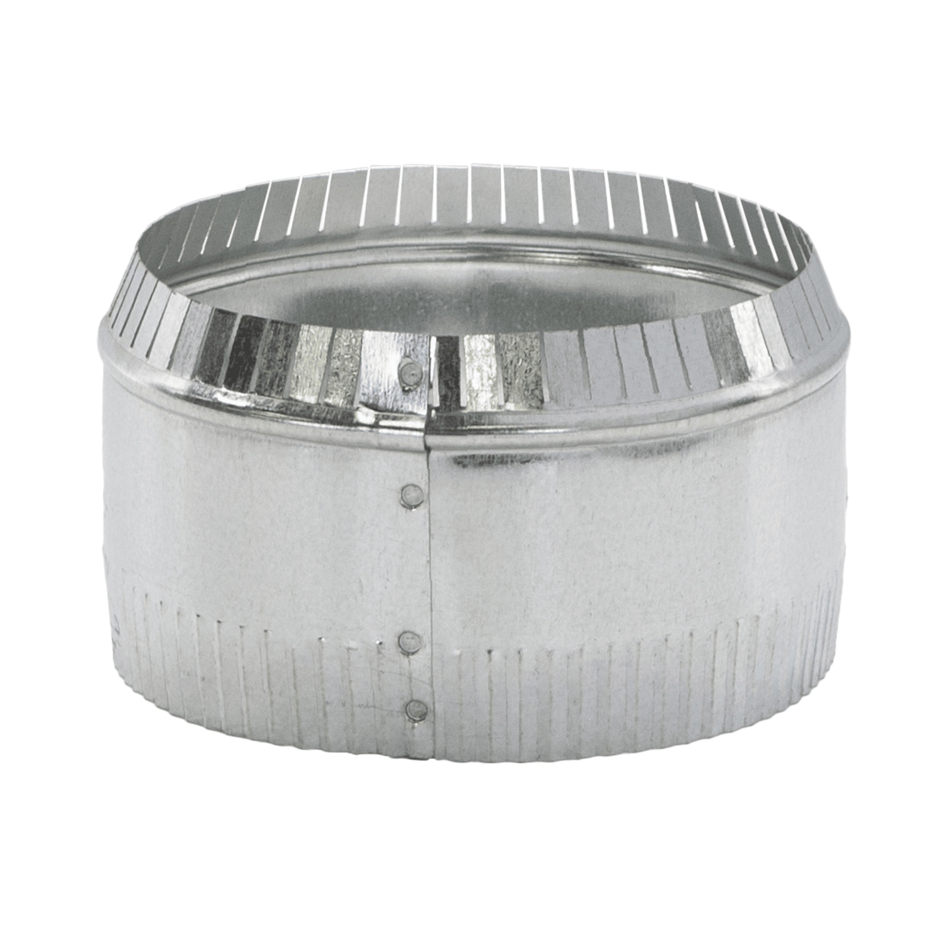 GV0843 Pipe Collar, 6 in Duct, Round Duct, Steel, Galvanized