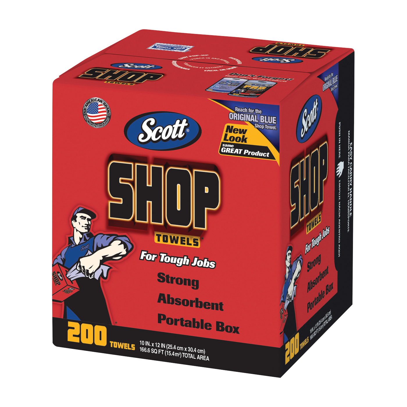 75190 Shop Towel, Crepe Paper, Blue