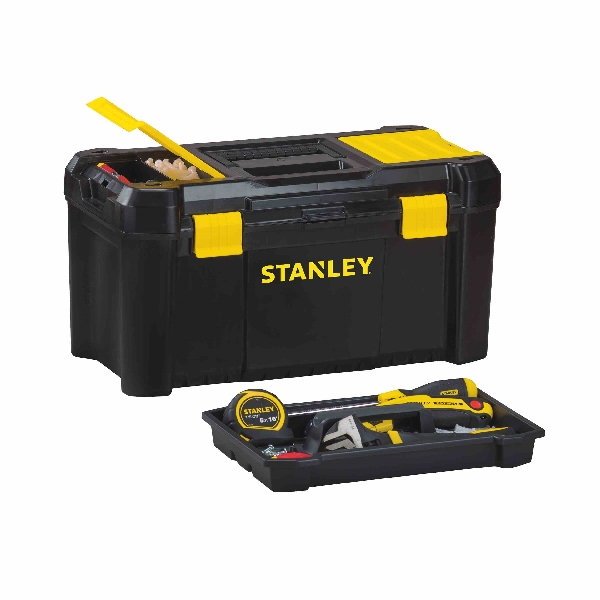 Stanley Essential Series STST19331 Tool Box, 981.3 cu-in, Polypropylene, Black - 4