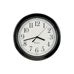 Westclox 46991A Clock, Round, Black Frame, Plastic Clock Face, Analog - 2