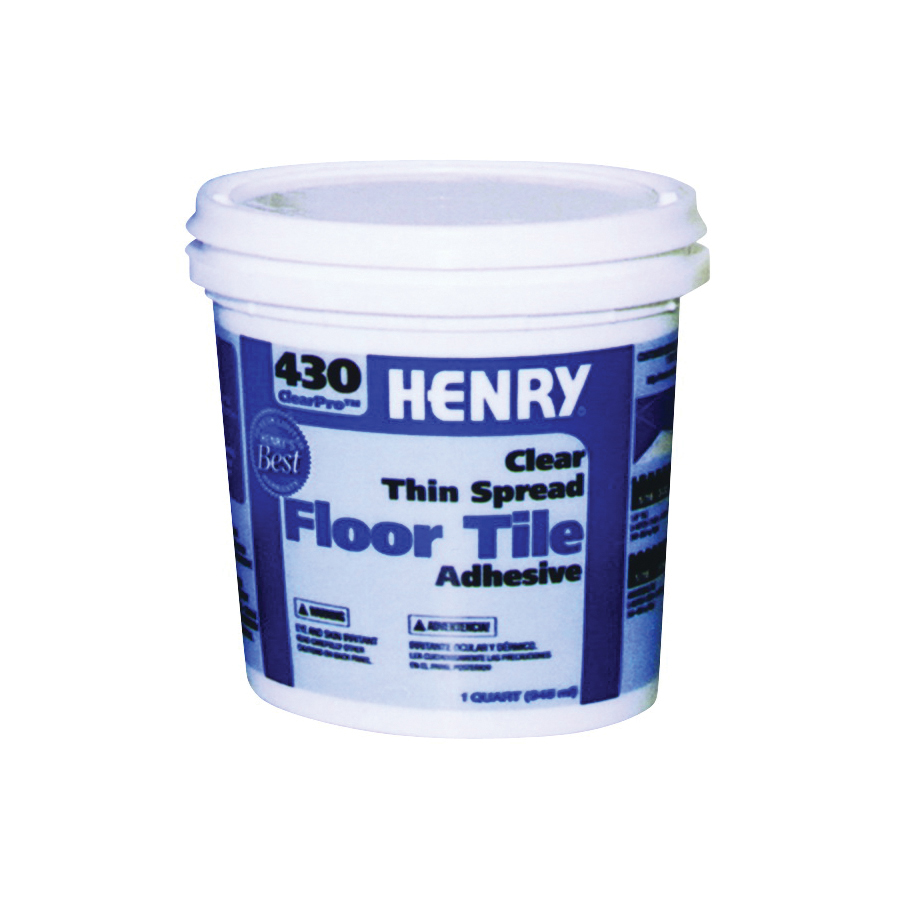 430 ClearPro 12097 Floor Adhesive, Clear, 1 qt Pail