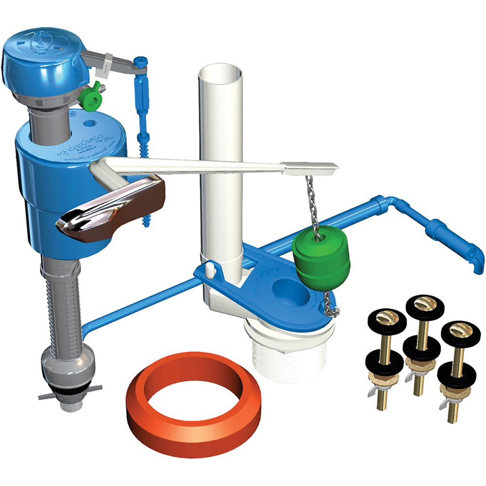 HydroFit HWK130 Total Premium Toilet Repair Kit, Plastic, For: Kohler, American Standard and Briggs Toilets