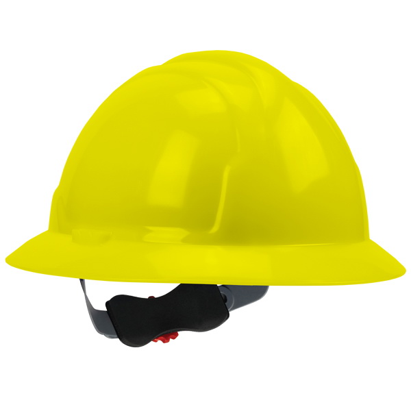 SWX00359 Hard Hat, 4-Point Textile Suspension, HDPE Shell, Yellow, Class: E