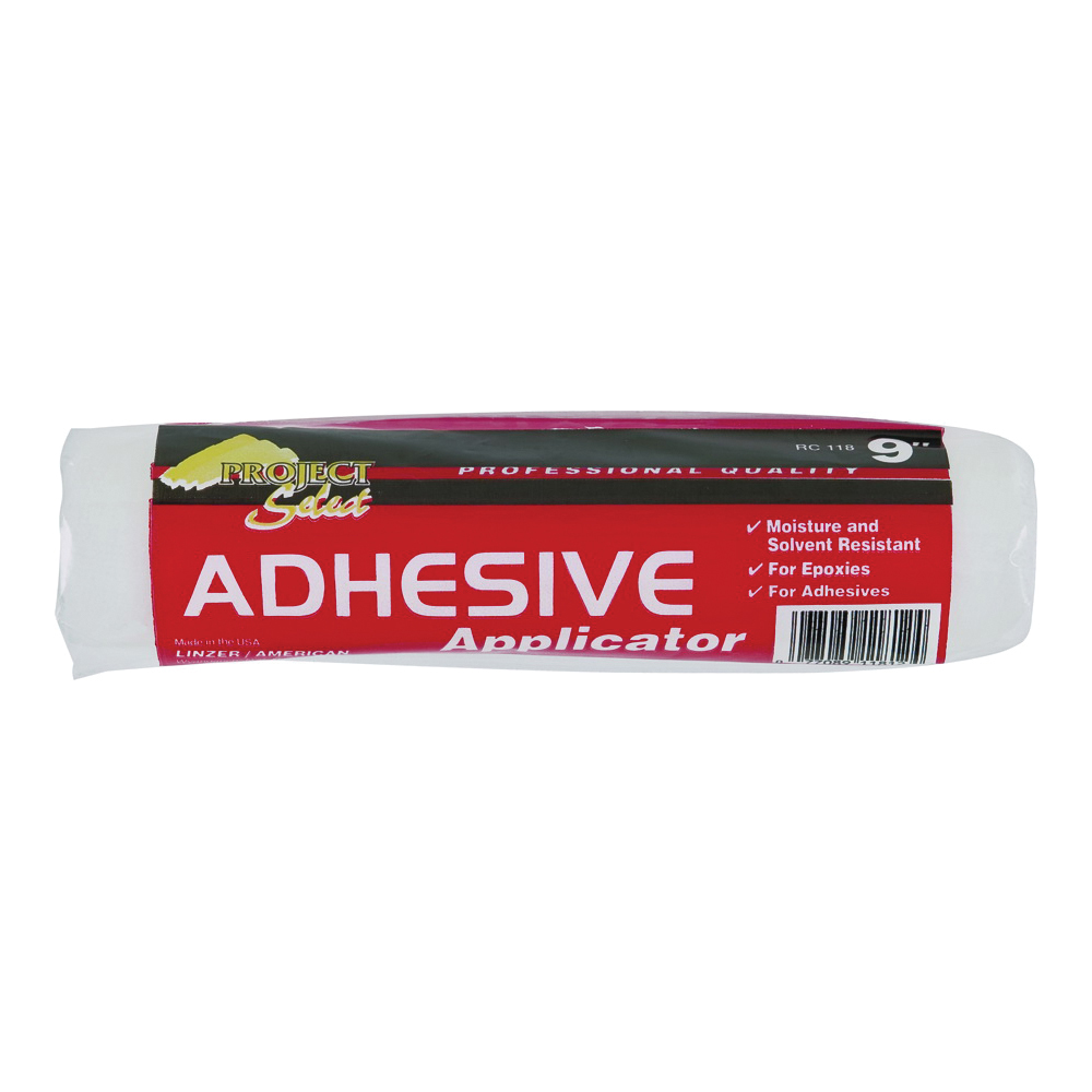 RC118 Adhesive Paint Roller Cover, 1/4 in Thick Nap, 9 in L, Nylon Cover