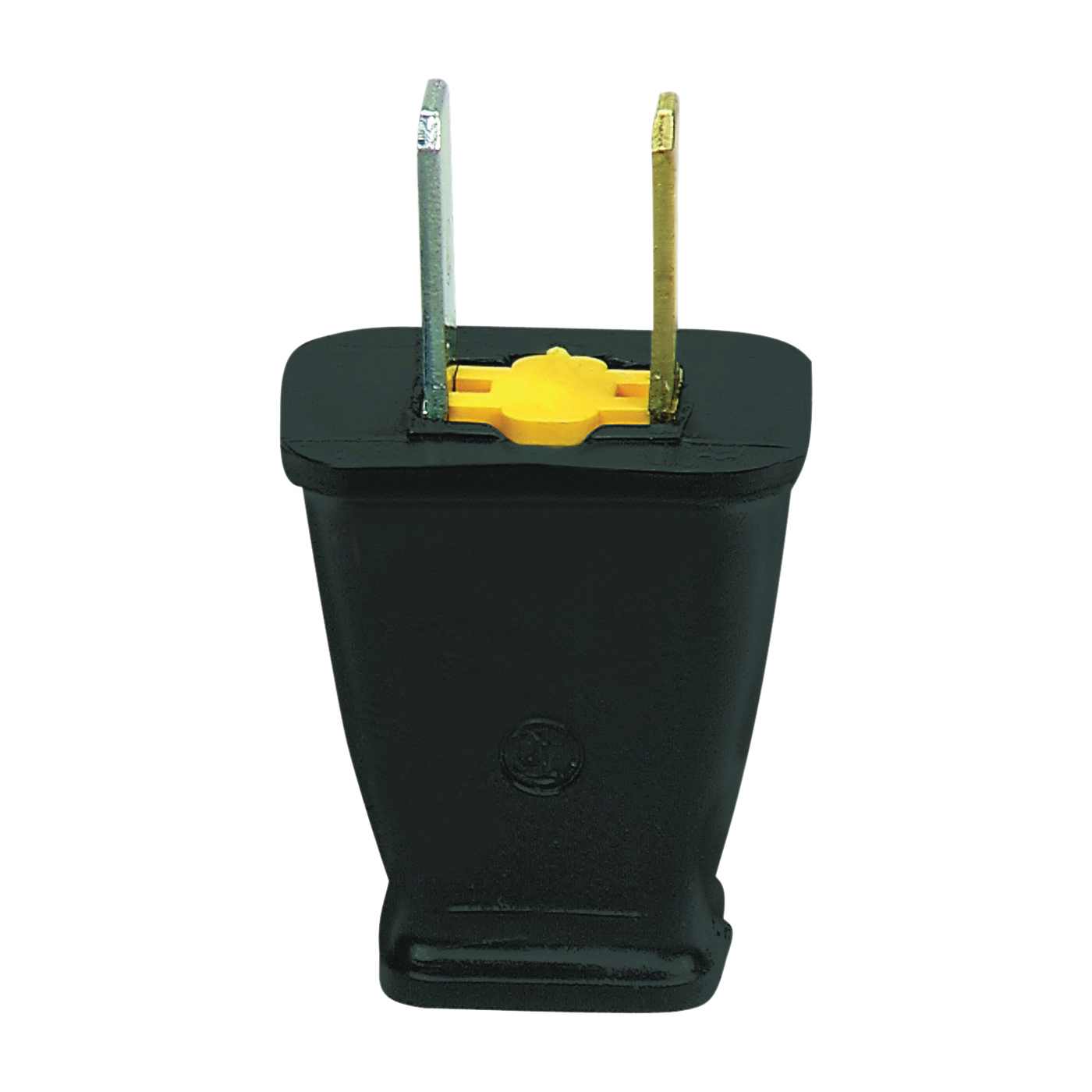 Wiring Devices SA540 Electrical Plug, Polarized, Spring Action, 21/64 in, 2-Pole, 15 A, 125 V, Black