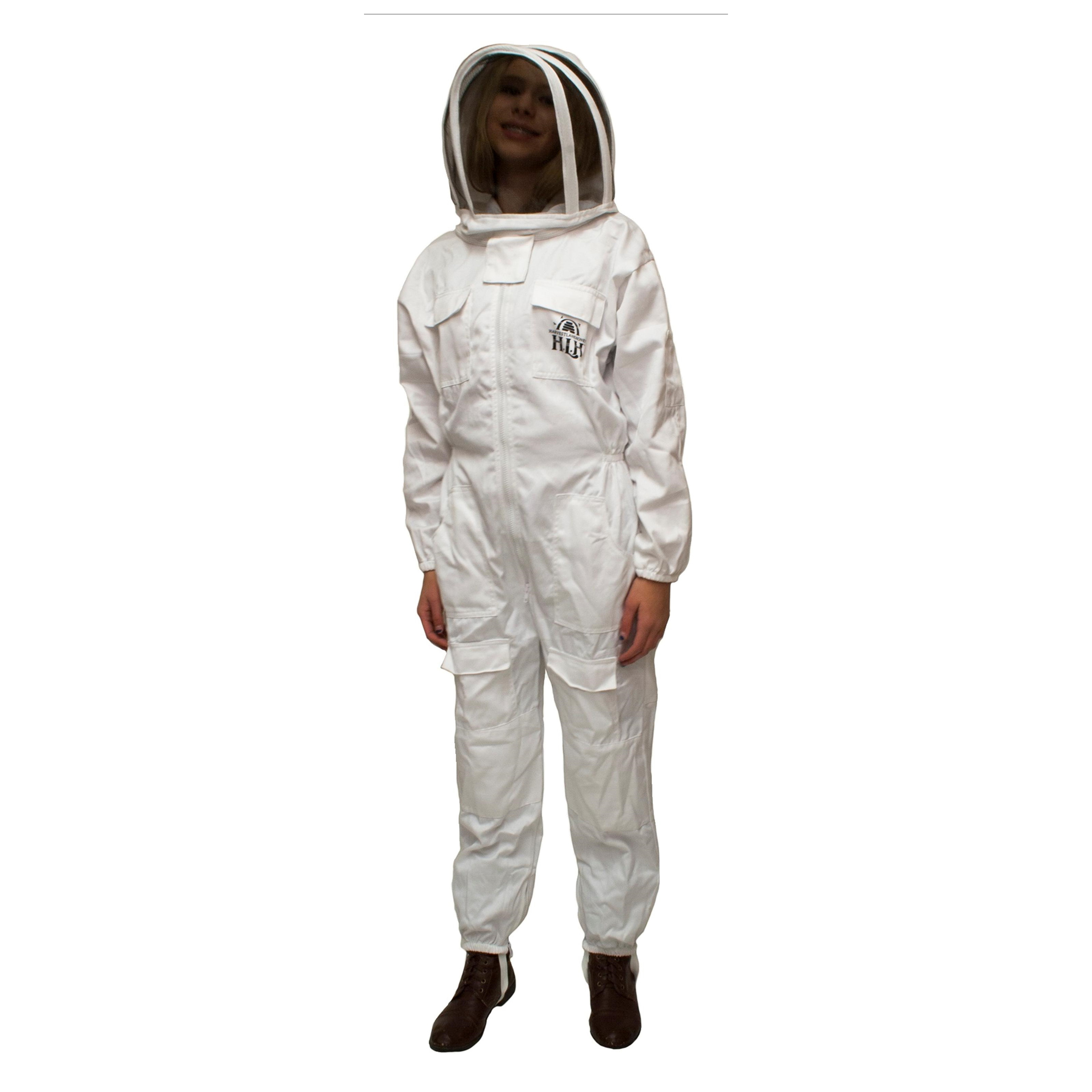CLOTHSM-101 Beekeeping Suit, M, Zipper, Polycotton