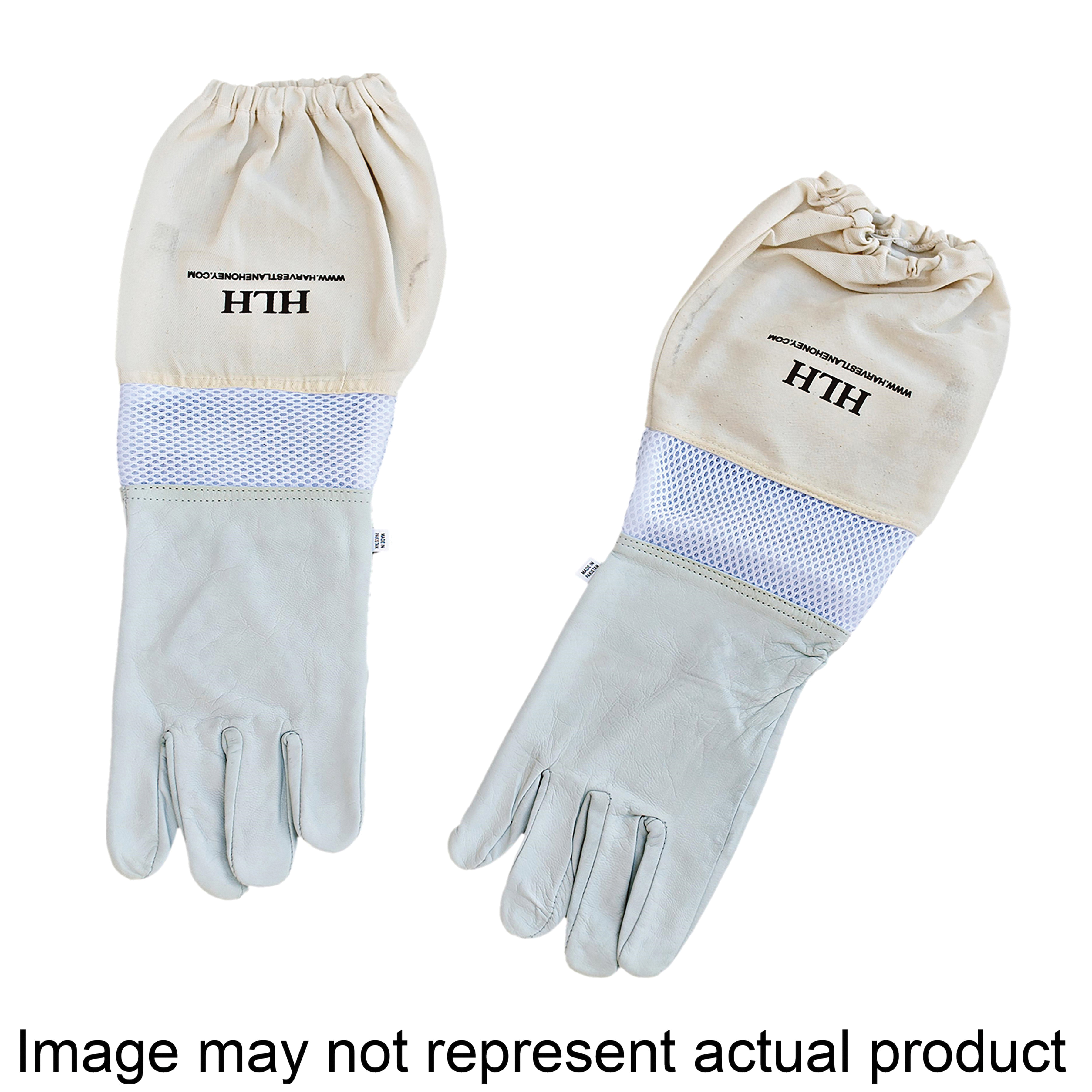 CLOTHGL-103 Beekeeping Gloves, L, Goatskin Leather/Polycotton