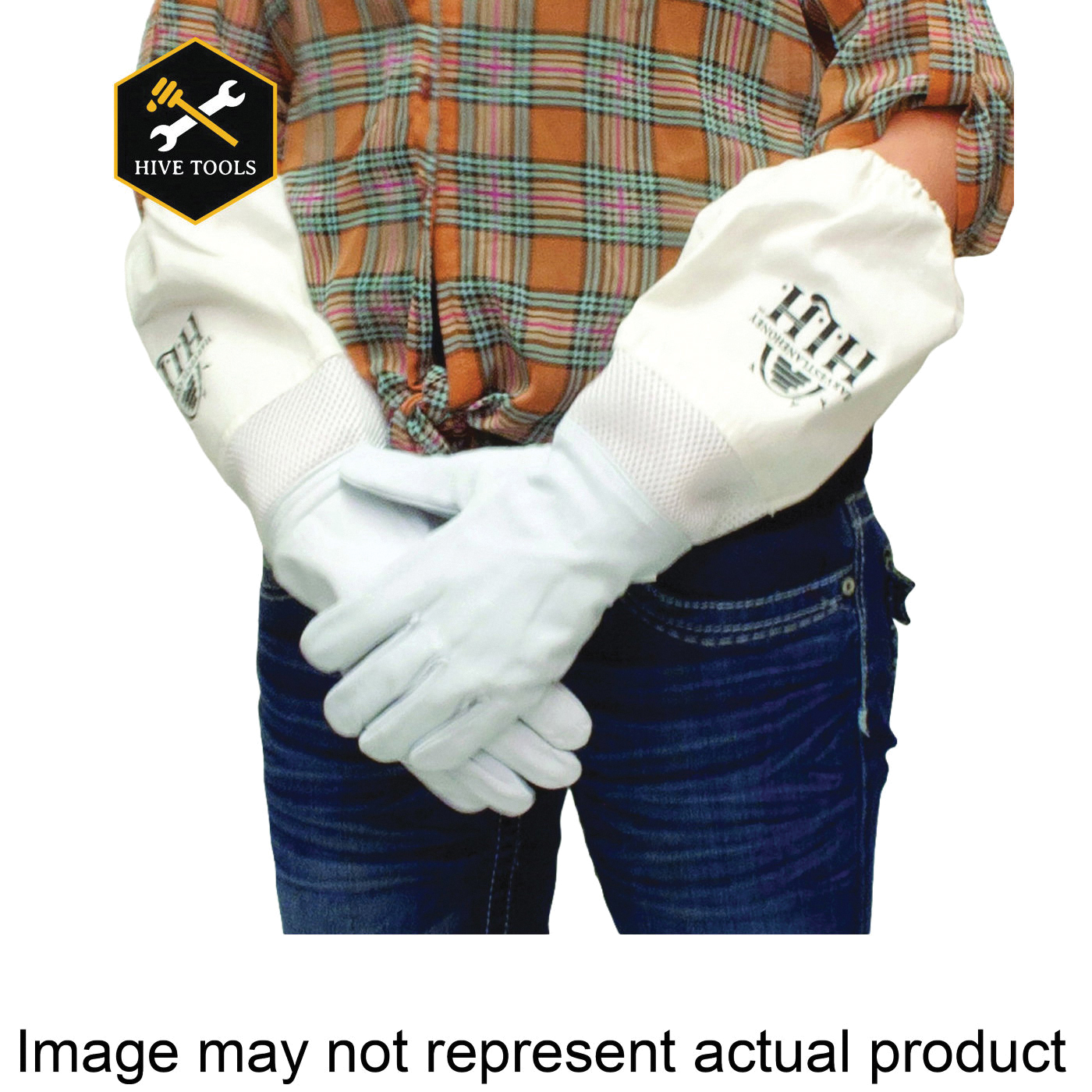 CLOTHGXL-103 Beekeeping Gloves, XL, Goatskin Leather