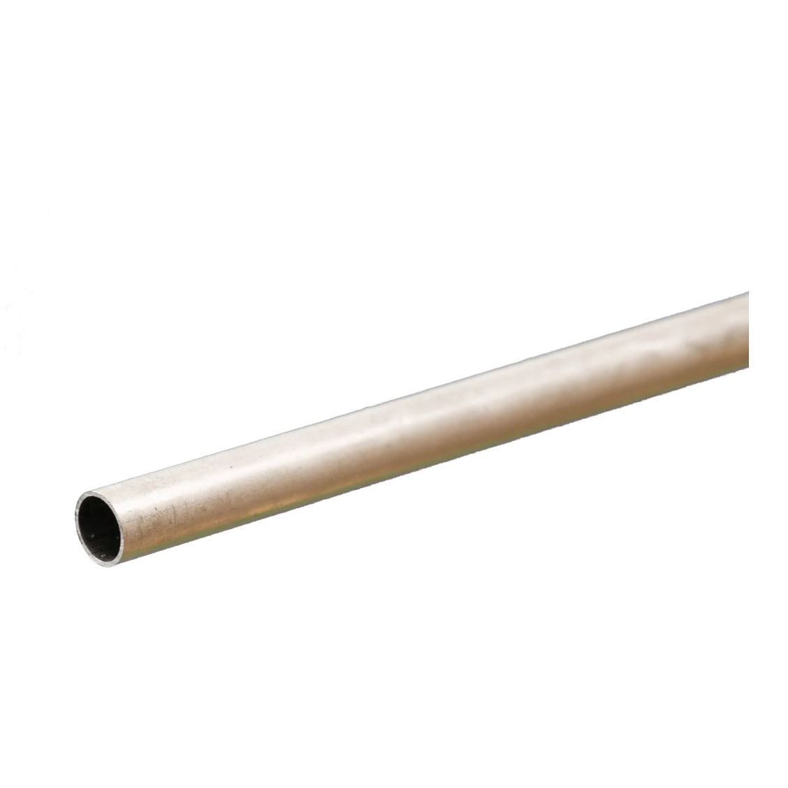 8107 Decorative Tube, Round, 12 in L, 9/32 in Dia, 0.014 in Wall, Aluminum
