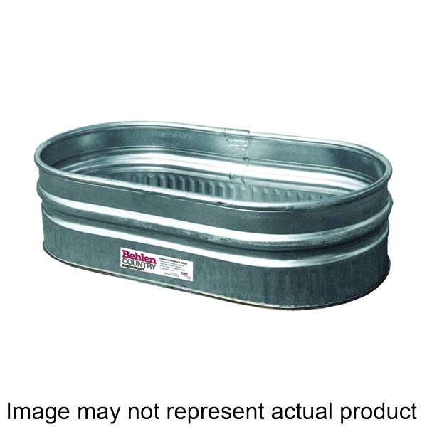 50130198 Farm Stock Tank, Round, 44 gal Capacity, Steel, Galvanized, Silver