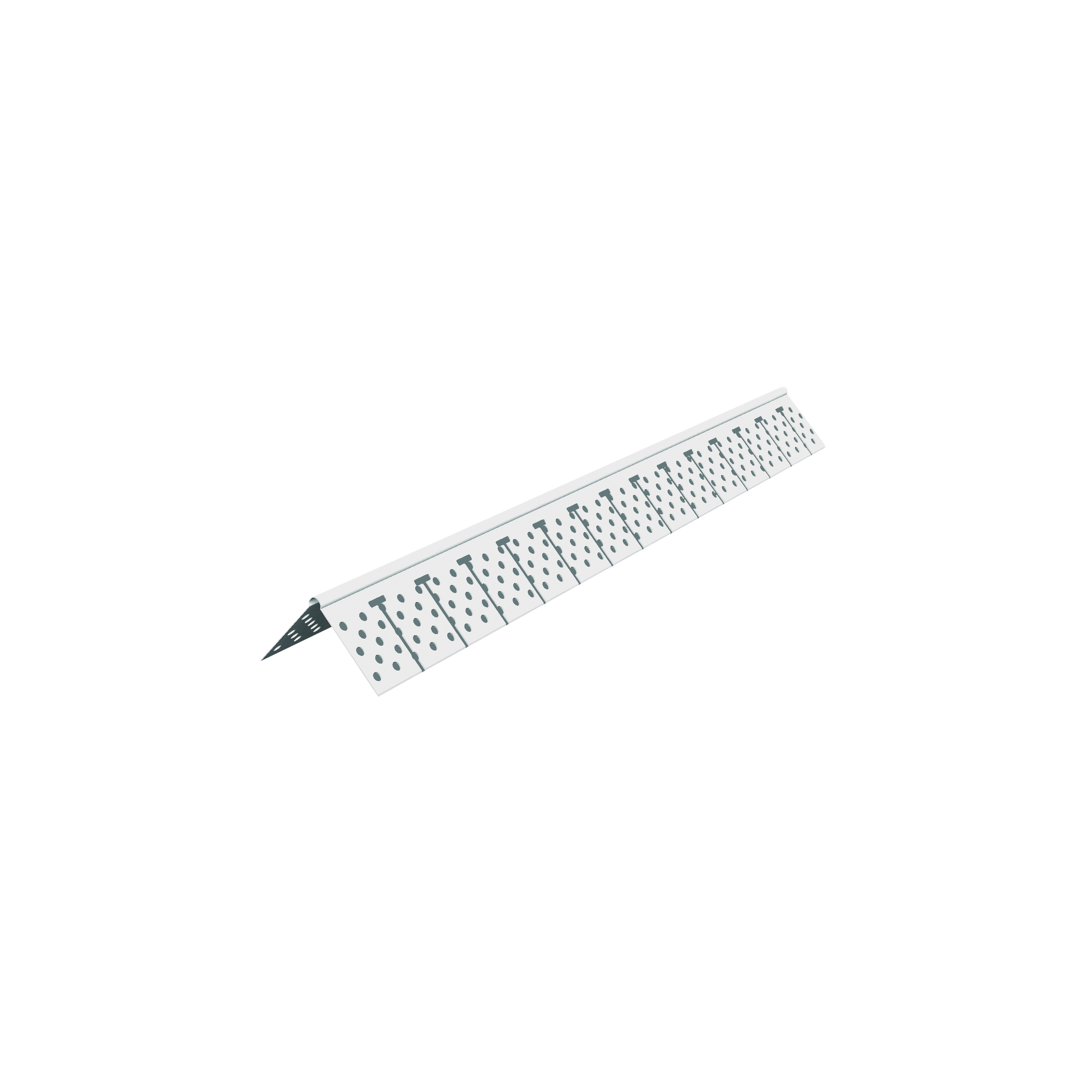 VLAB Archway Corner Bead, 10 ft L, 1-1/4in W, 0.028 in Thickness, PVC, White