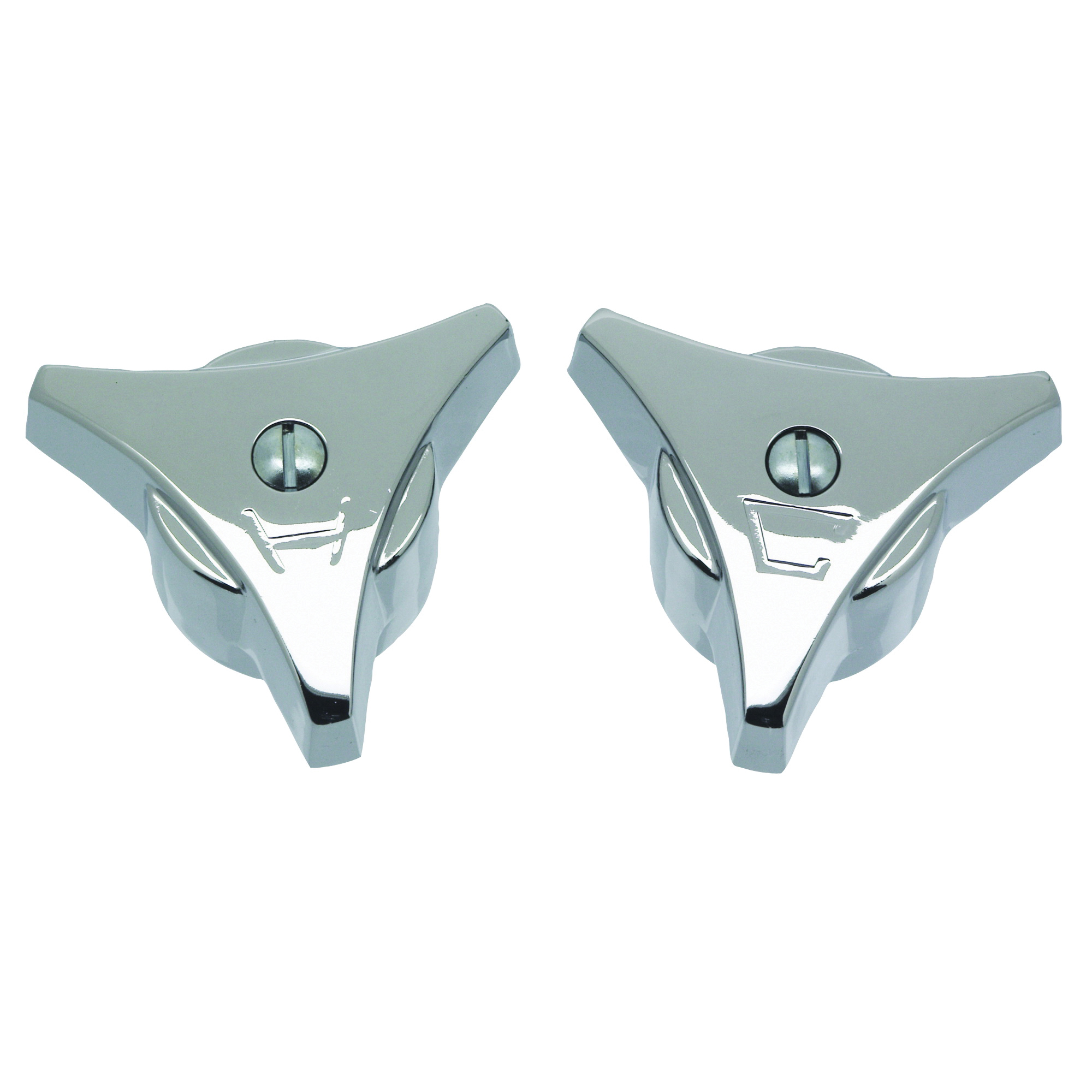 88752 Faucet Knob Handle, Zinc, Chrome-Plated, For: Union Brass Two Handle Tub and Shower Faucets