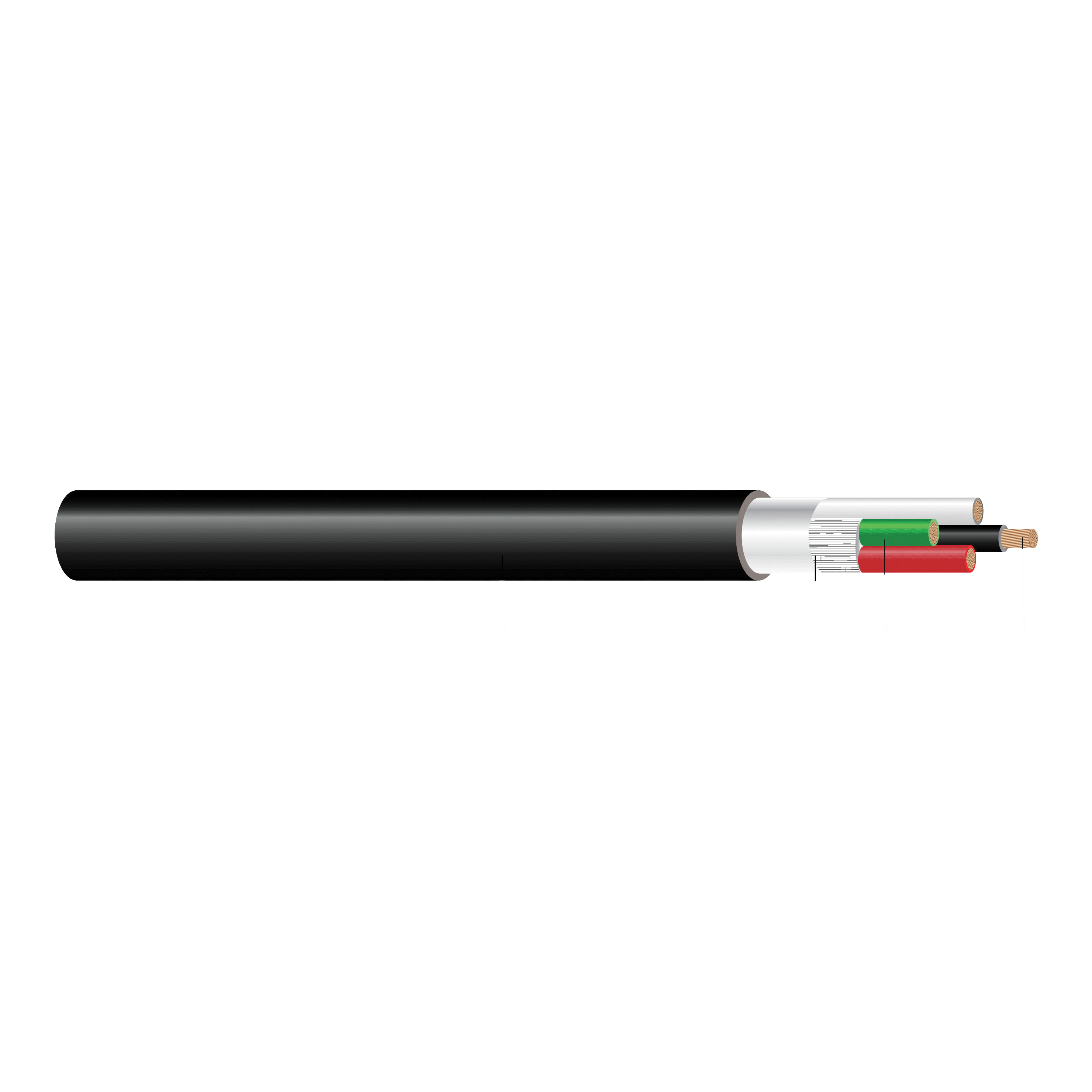 55039604 250 ft. Electrical Cord, TPE, 300 Volt, 12/3, Black