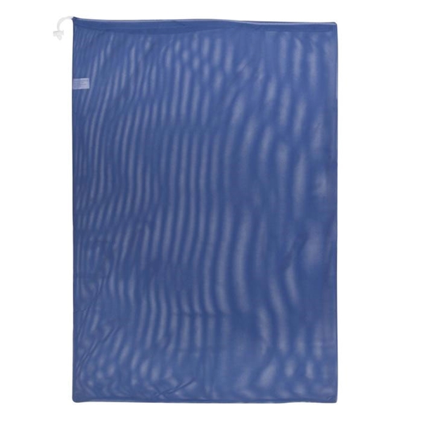 Honey-Can-Do LBG-01161 Mesh Laundry Bag, Drawstring Closure, Fabric, Blue - 2