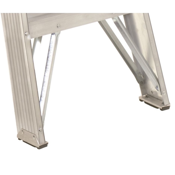 Louisville AS4005 Step Ladder, 113 in Max Reach H, 4-Step, 225 lb, Type II Duty Rating, 3 in D Step, Aluminum - 4