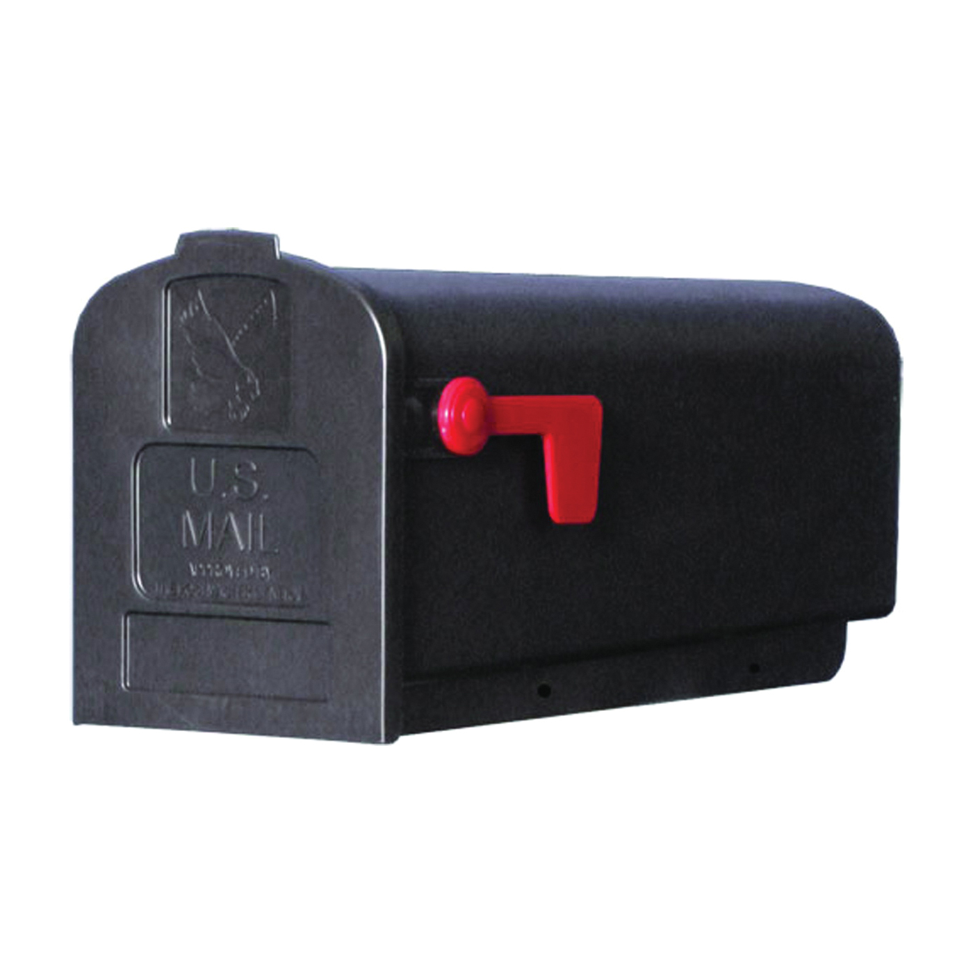 Parson Series PL10B0201 Rural Mailbox, 875 cu-in Capacity, Plastic, 7.9 in W, 19.4 in D, 9.6 in H