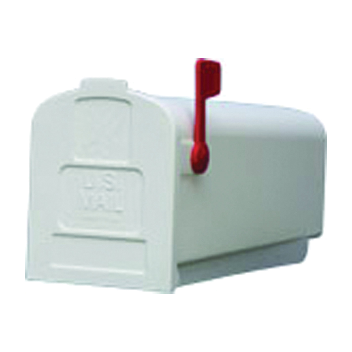 Parson Series PL10W0201 Rural Mailbox, 875 cu-in Capacity, Plastic, 7.9 in W, 19.4 in D, 9.6 in H
