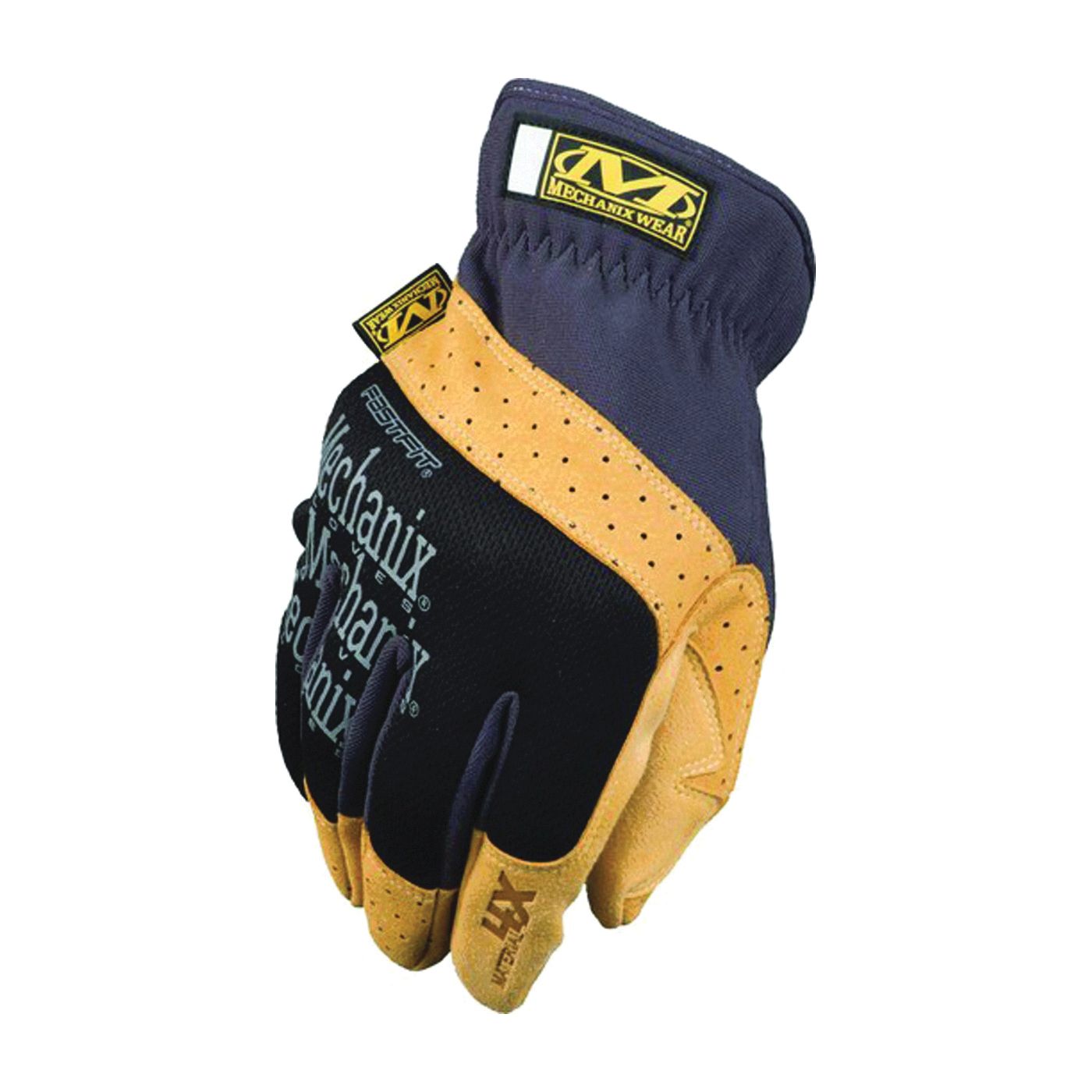 FastFit Series MF4X-75-010 Work Gloves, L, 10 in L, Reinforced Thumb, Elastic Cuff, Synthetic Leather
