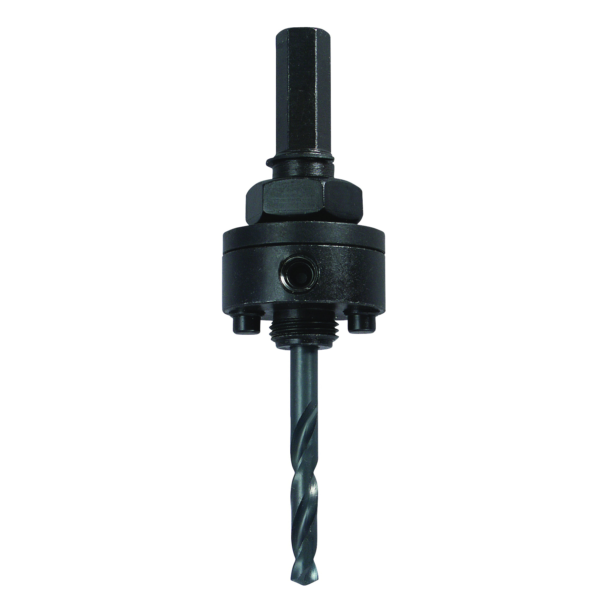 Speed Slot 1779801 Hole Saw Arbor, 5/8-18 Thread, 1/2 in Shank, 1-1/4 to 6 in Dia Bit, Hex Shank
