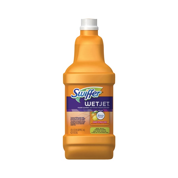 Swiffer WetJet 91228 Anti-Bacterial Cleaner, 1.25 L Bottle, Liquid, Citrus - 1