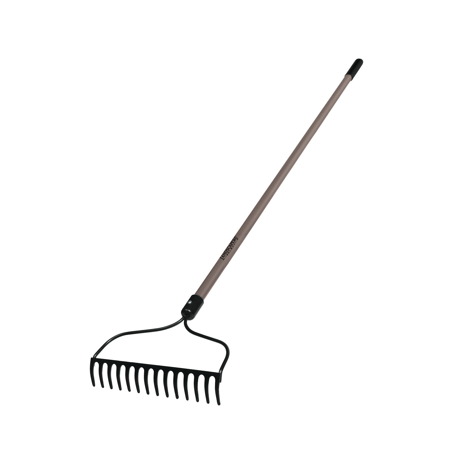 34465 Bow Rake, 13-1/2 in W Head, 14-Tine, Steel Tine, 54 in L Handle
