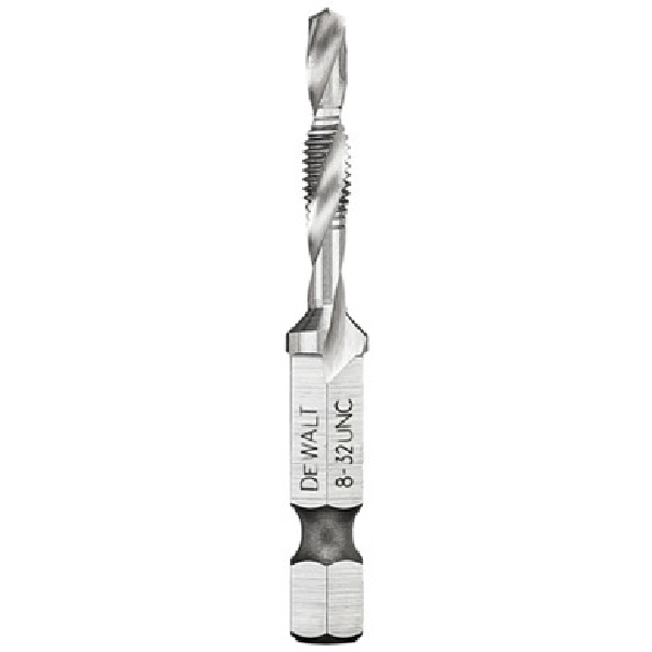 IMPACT READY DWADTQTR832 Tap and Drill Bit, 8 mm Dia, 3-Flute, Spiral Flute, HSS