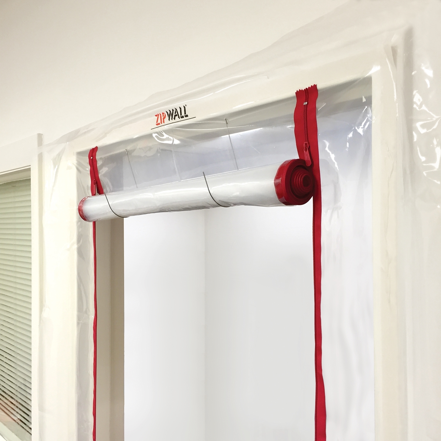 Zipwall ZDS Dust Containment Door Kit, Standard, 4 ft L, 7-1/2 ft W, Plastic - 4