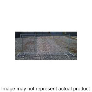DKW21004 Gate Panel, 10 ft L x 4 ft H Steel, Galvanized, Silver