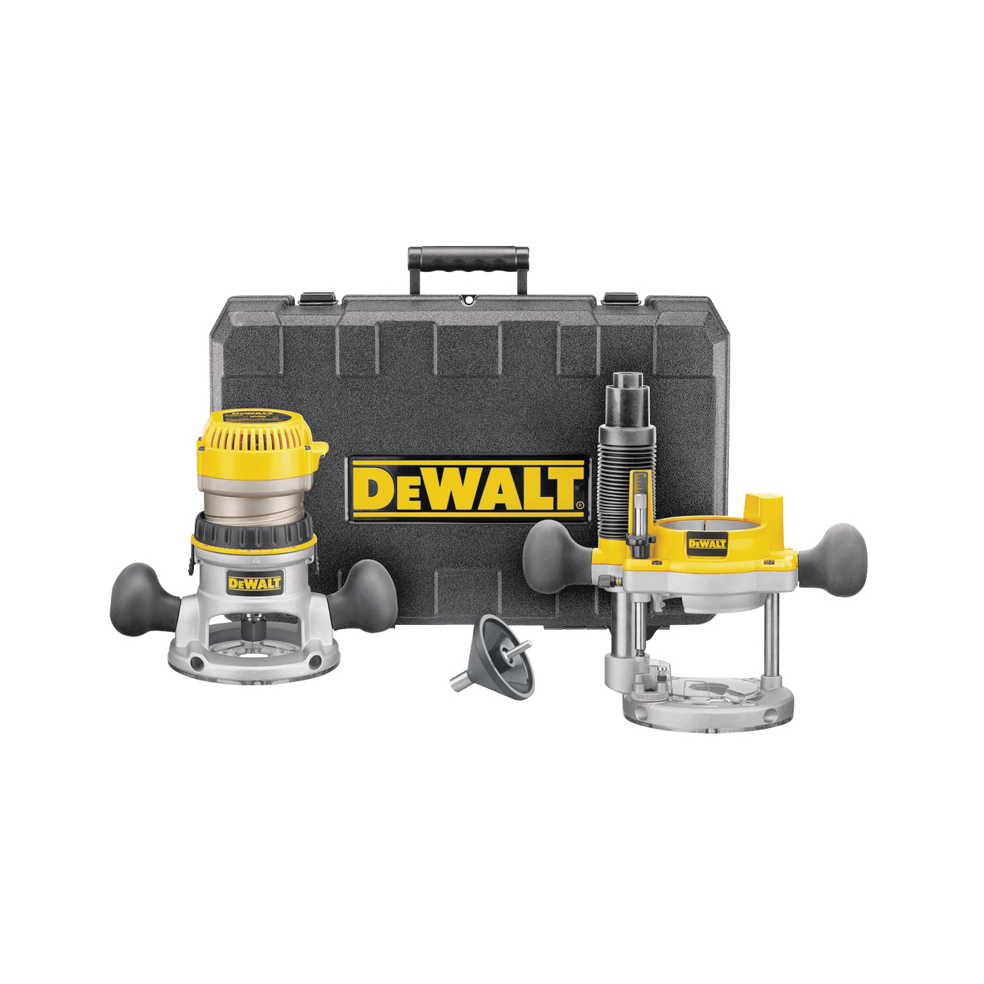 DW616PK Router Combination Kit, 11 A, 24,500 rpm Load Speed, 2-1/2 in Max Stroke