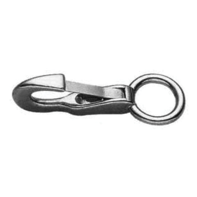 249S-1 Rigid Eye Snap, 5/8 in, 440 lb Working Load, Stainless Steel, Nickel-Plated