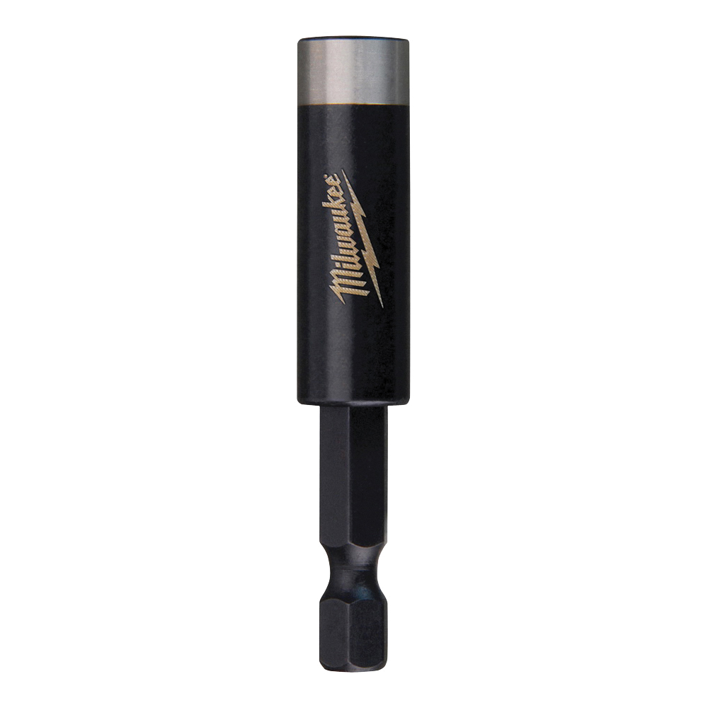 SHOCKWAVE 48-32-4502 Bit Holder with C-Ring, 1/4 in Drive, Hex Drive, 1/4 in Shank, Hex Shank, Steel