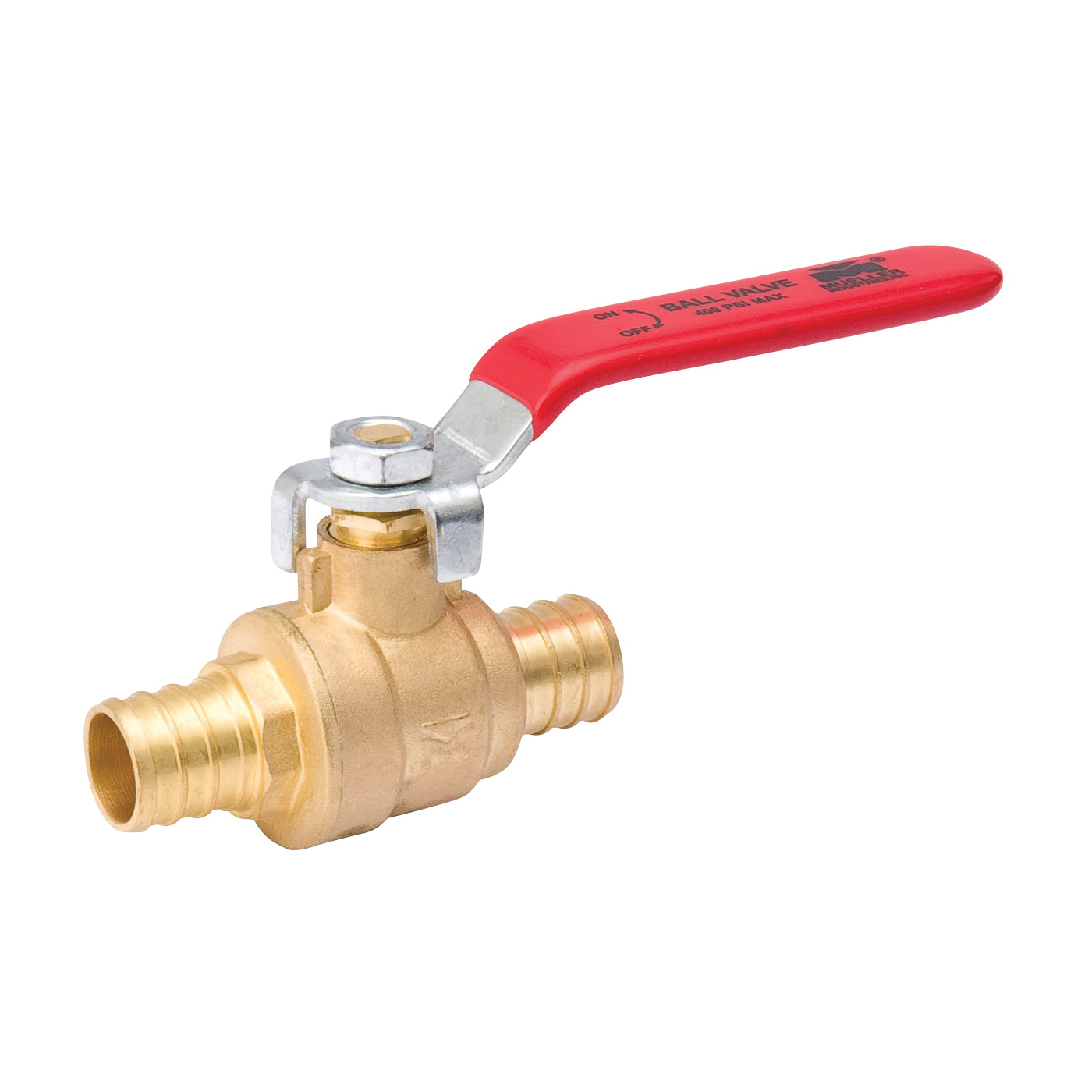 107-343NL Ball Valve, 1/2 in Connection, PEX x PEX, 160, 600 psi Pressure, Brass Body