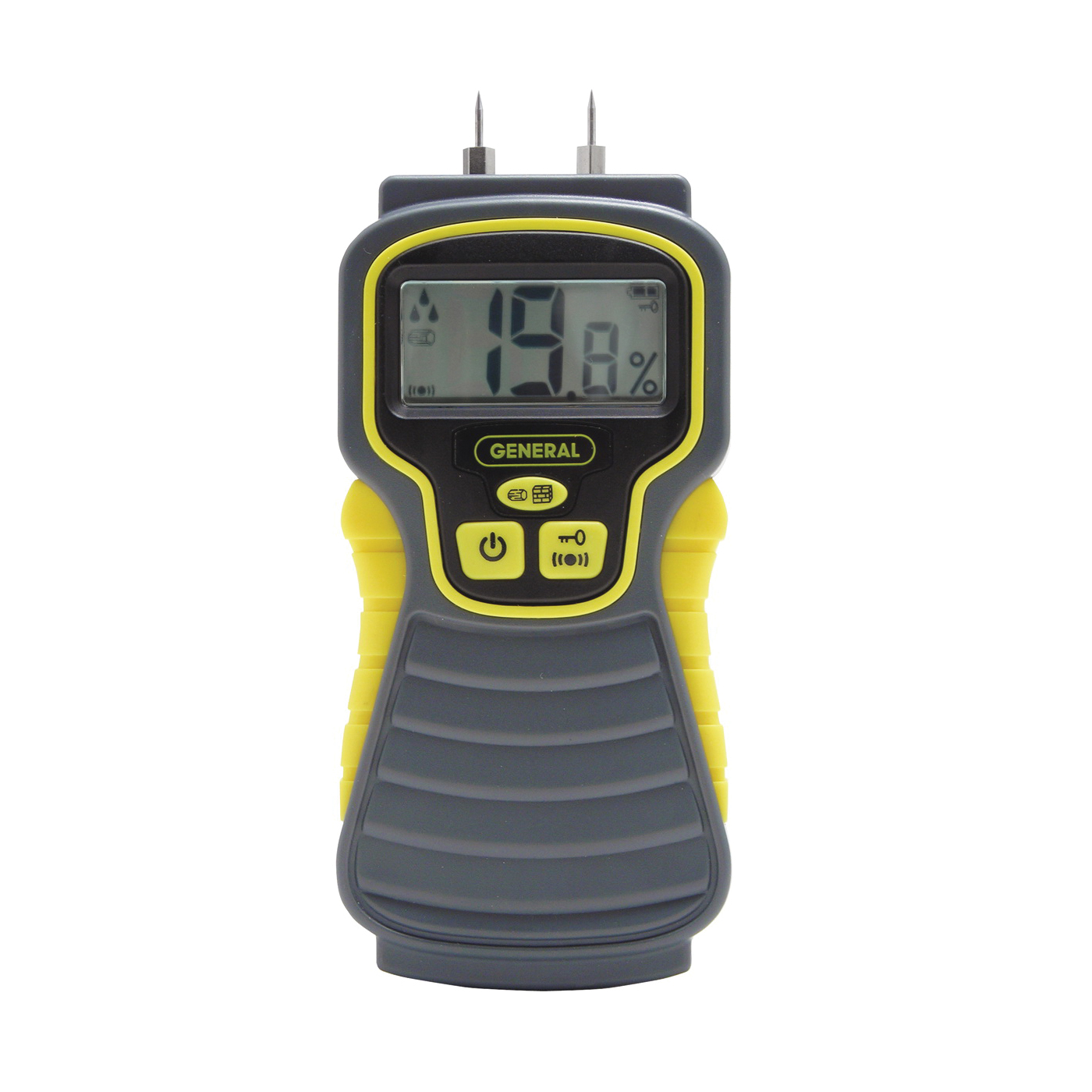 MMD4E Pin-Type Moisture Meter, 5 to 50% Wood, 1.5 to 33% Building Materials, 0.1 % Accuracy, LCD Display