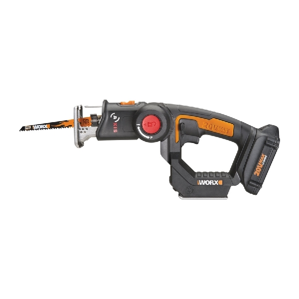 WX550L Reciprocating and Jig Saw, Battery Included, 20 V, 1.5 Ah, 3/4 in L Stroke