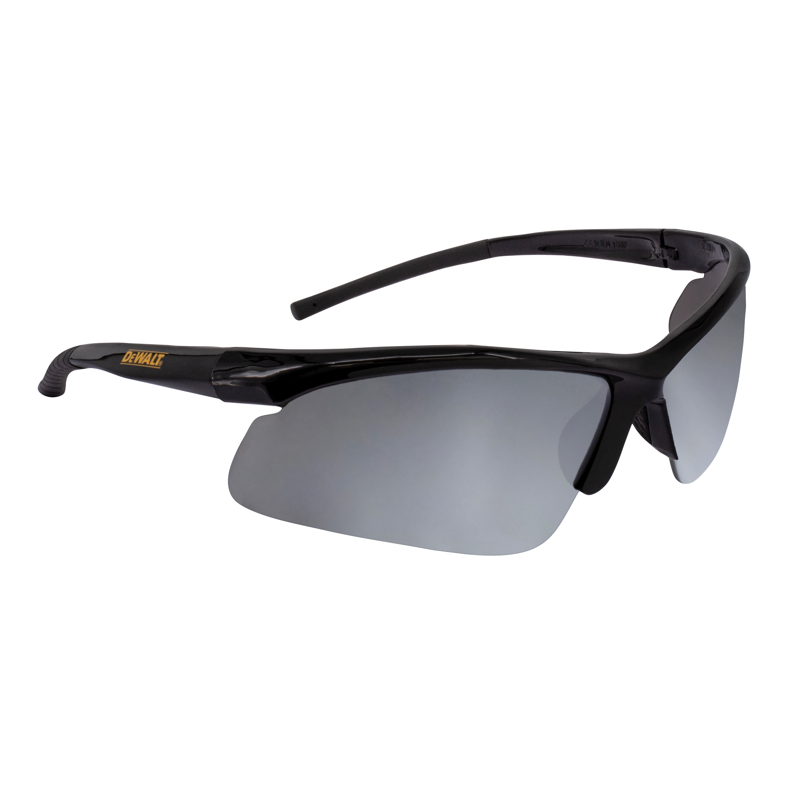 Radius Series DPG51-6C Safety Glasses, Scratch-Resistant Lens, Polycarbonate Lens, Full Frame, Nylon Frame