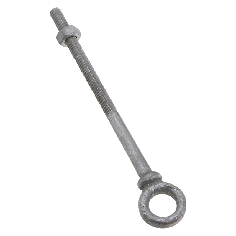 N245-084 Eye Bolt, 1/4-20 Thread, Coarse Thread, 3-7/8 in L Thread, 1/2 in ID x 7/8 in OD Dia Eye